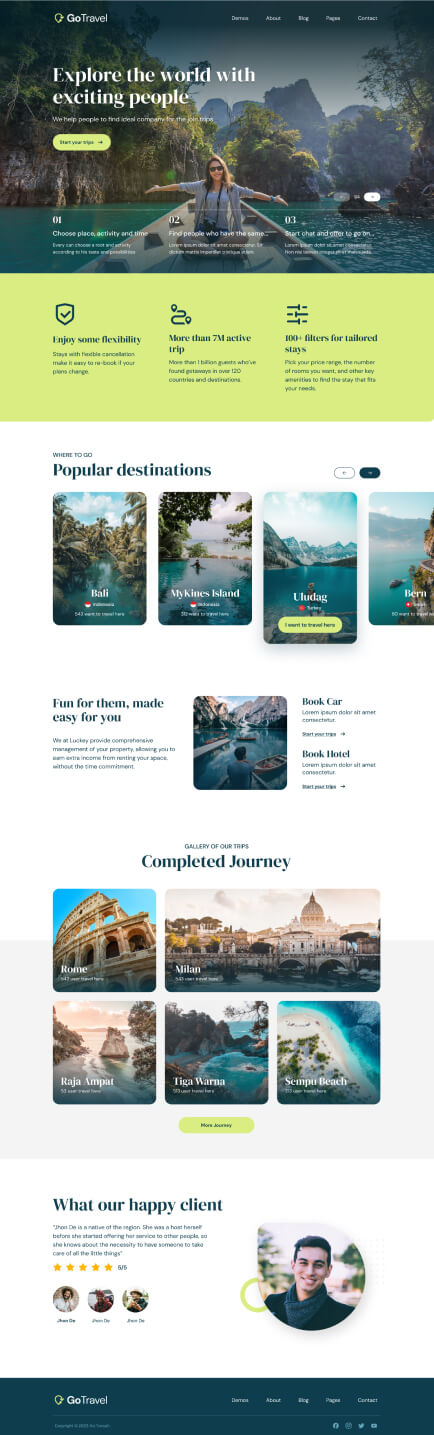 Сайт туристического агентства